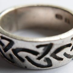 Vintage Sterling Silver Celtic Knot Ring Size P1/2 - 6,94g