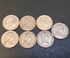 1966 - 2008 Australian 20 Cent coins x7 Job Lot Platypus