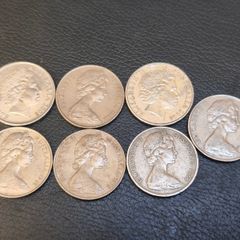1966 - 2008 Australian 20 Cent coins x7 Job Lot Platypus