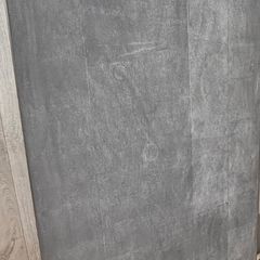 8 Person Dining Table with Concrete Top and Black Legs (chairs not included)