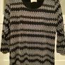 Black/White Sparkling Glitter Top  Size EU 44 Mint Condition Image 2