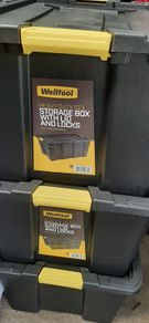 Heavy Duty 100 Litre Storage Boxes (3) with lids
