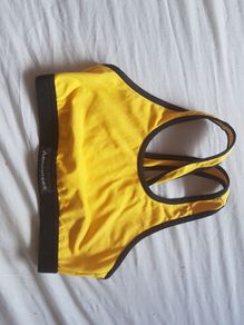 SHOCK ABSORBER sport top size xs 6 worn once yellow