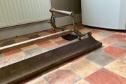 Very decorative antique brass and copper fender