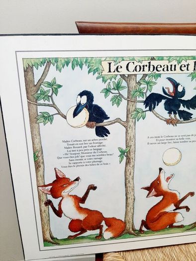 'Le Corbeau et Le Renard' poem picture