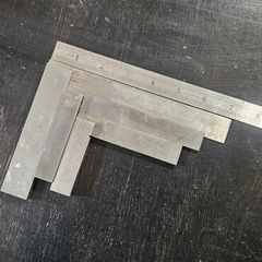 Engineer's squares, 3 sizes
