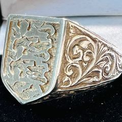 Vintage Sterling silver signet ring size 10-T