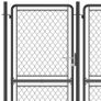 Garden Gate Steel 200x395 cm Anthracite Image 4