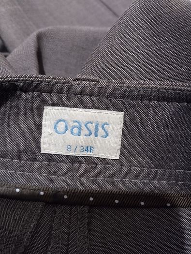 Oasis Grey Wool Mix Trousers