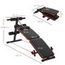 Steel Foldable Home Core Workout Bench Red/Black (FREE SHIPPING) Image 3