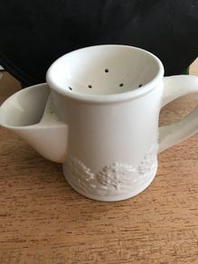Vintage cream shaving mug