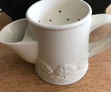 Vintage cream shaving mug