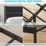 King Size Bed Frame with Wooden Headboard Bed Frames Image 7