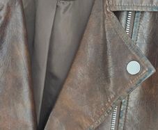 Brown Ladies Biker jacket