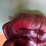 Burgundy Leather 3 Piece Sofa Suite - 3+1+1 Image 6