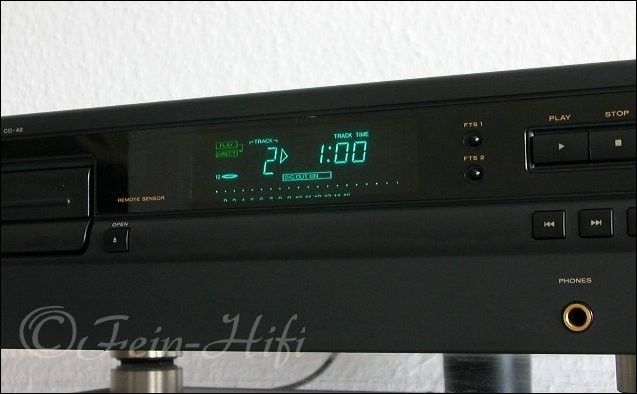 Marantz CD-42 CD player with the famous Philips SAA7350GP dac chip paired with an NPC SM5840FP filter