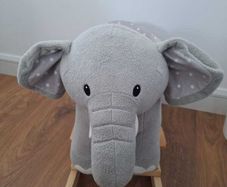 Wooden baby rocking elephant