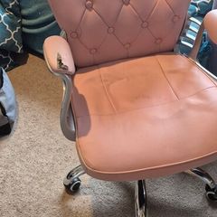 pink office chair