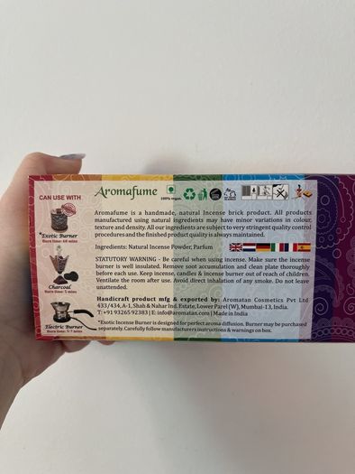 Incense bricks