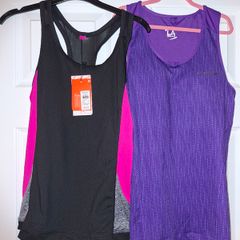 2 sports vest, one brand NEW with tags, size 8