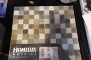 sheet of stone and glass mosaic tiles