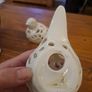 White Ceramic Bird Ornaments Pair Image 4