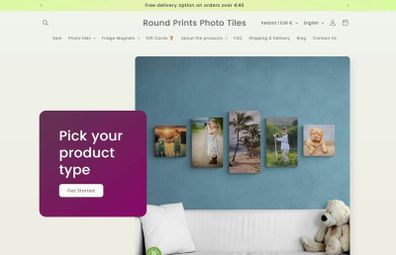 A Turnkey E-commerce Photo Tile Brand