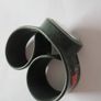 Slap-on Watch - Black Rubber Band with Skulls Image 5