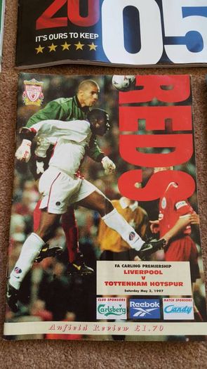 Liverpool football programmes and magazines