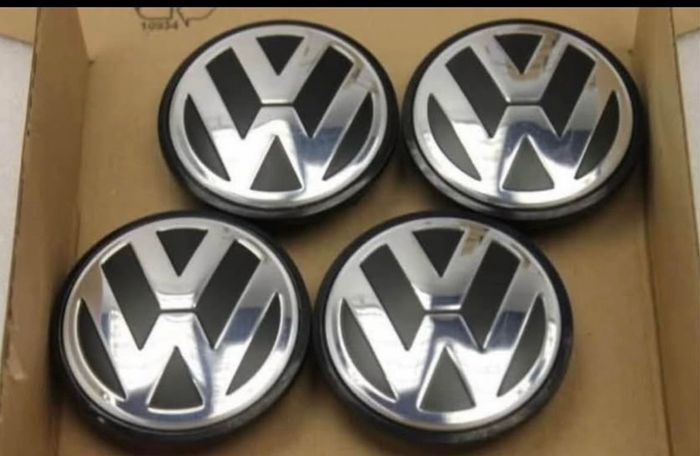 Volkswagen alloy center caps 65mm Passat golf