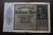 Germany. Reichsbanknote. 500 Mark (27.3.1922)