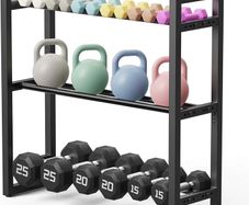 3 Tier Dumbbell Rack, Weight Rack for Home Gym, 360 lb Capacity