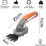 2 IN 1 Pro 7.2V Cordless Hedge Trimmer Built in Lithium Ion Battery, Topiary Shears, Hand Held Trimmer, Cordless Shears Ideal for Shrub, Garden, Grass or Lawn Cultivation Image 2