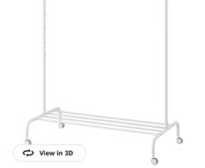 White clothes rail