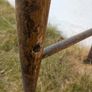 Vintage Rustic Wooden Bar Stool Image 6