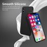 Liquid Silicone Case For iPhone XS Max Luxury Thin ShockProof Soft Phone Cover Black - FHT1IPXSMLK Image 4