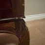 Vintage two-drawer chest with brass handles Image 5