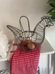 ShabbyChic French Style Egg basket ..but a fern inside would look fab too !!