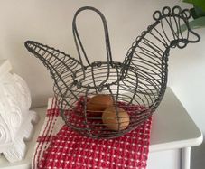 ShabbyChic French Style Egg basket ..but a fern inside would look fab too !!