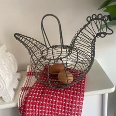 ShabbyChic French Style Egg basket ..but a fern inside would look fab too !!