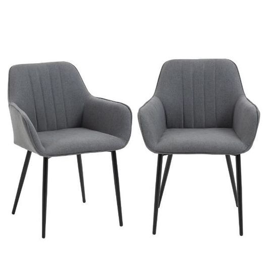 Mid-Century Dining Chairs, Dark Grey