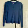F&F Girls Cardigan 11-12Y | Navy Blue with Lace Image 5