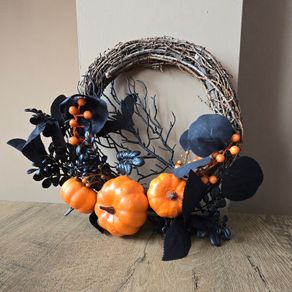 Halloween Pumpkin wreath TKmaxx