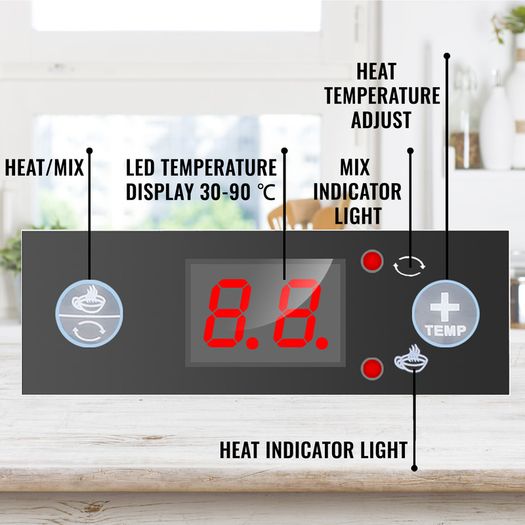 BRAND NEW 10L Electric Hot Chocolate Heater Melting Machine 400W Automatic Milk Mixer Warmer for Coffee Other Beverages Commercial