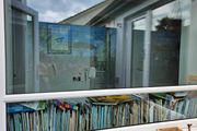 Large white PVC triple glazed window