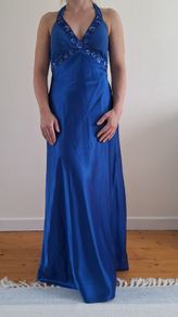 Long Blue Debs Dress