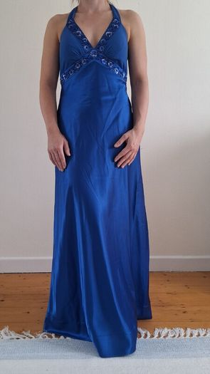 Long Blue Debs Dress