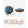 Steel Tongue Drum, 33cm 15 Notes Rain Drum for Outside Garden, C Major Musical Drums with Music Book & Mallets Image 4