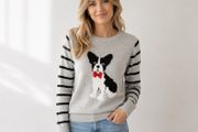 Ladies Doggy Jumper: Size 8