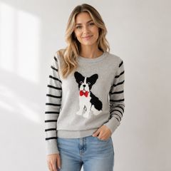 Ladies Doggy Jumper: Size 8